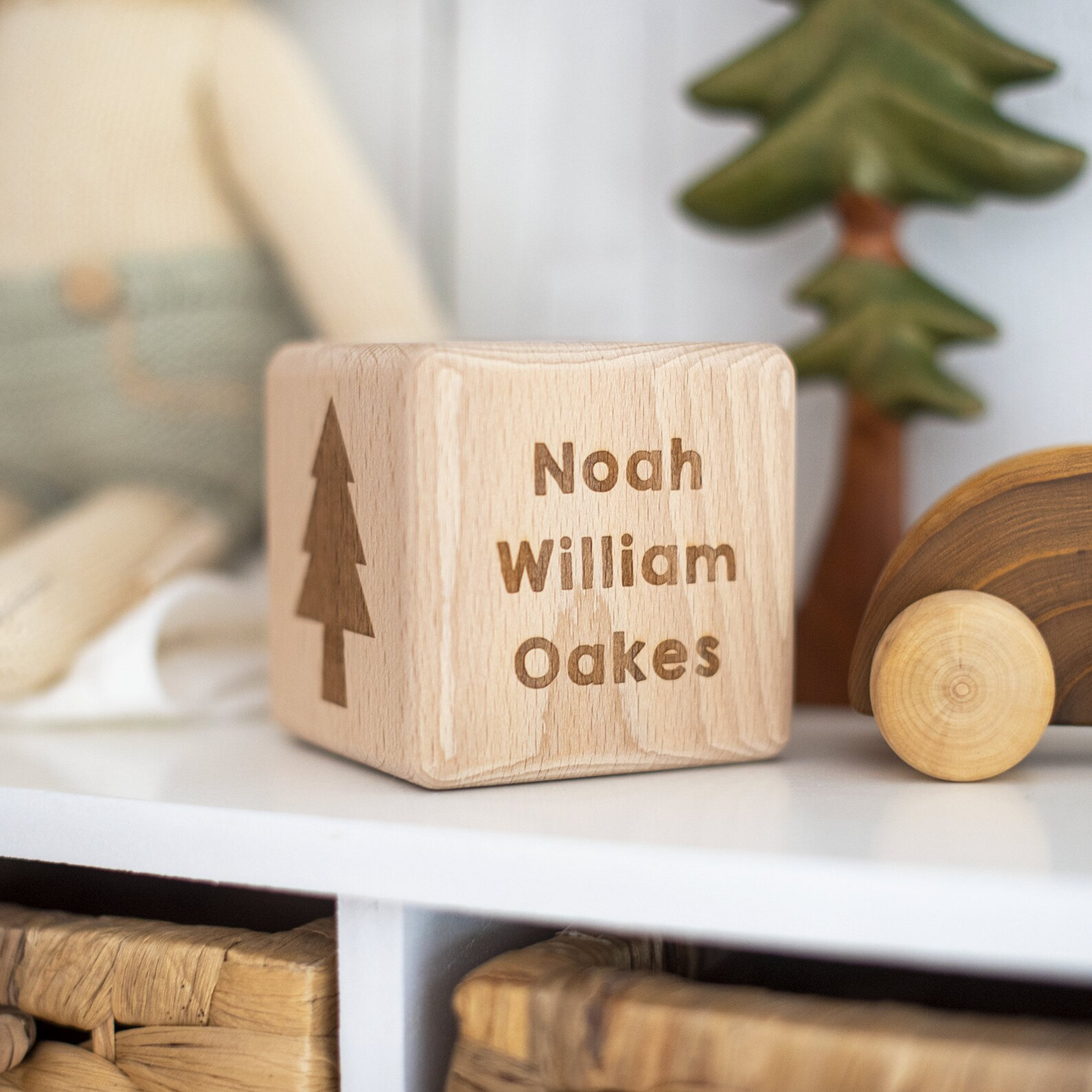 Engraved Baby wood blocks
