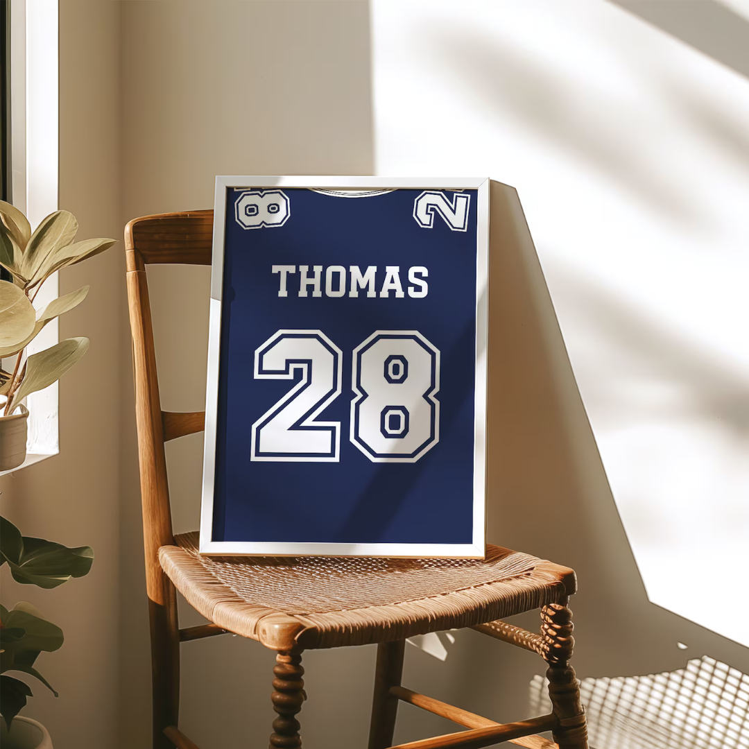 Personalised Jersey Poster