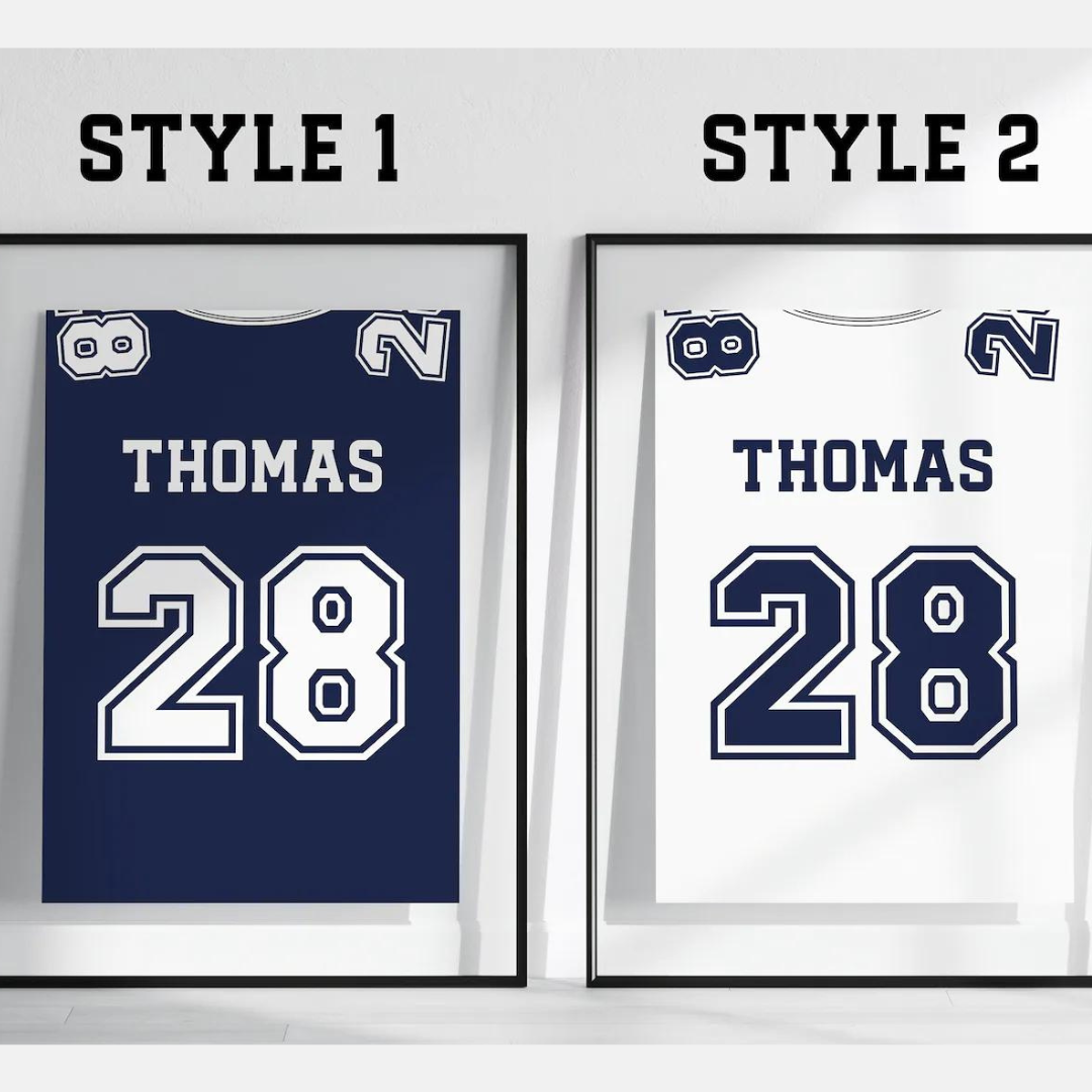 Personalised Jersey Poster